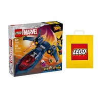 LEGO MARVEL č.76281 - Lietadlo X-men + Darčeková taška LEGO