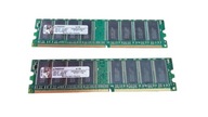 Pam RAM Kingston KVR400X64C3AK2/2G, DDR, 2 GB (2x1GB), 100% sprawna (I)