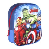 Batoh Avengers 3D Detský batoh pre predškoláka Modrý Marvel