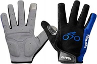 Rękawiczki Rowerowe do Ekranów Dotykowych Niebieskie XL