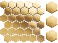 Keramická dlažba Zlatá náplasť medu Hexaon 3D