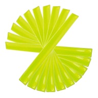 OPASKA ODBLASKOWA SAMOZACISKOWA 30-40x3CM ŻÓŁTA 10 SZTUK