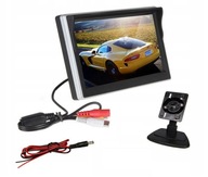 5"-os tolatókamera monitor autóba, parkoláshoz + talp