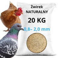 Piasek kwarcowy żwirek dla kur gołębi indyków podłoże pokarm 0,8-2,0mm 20kg