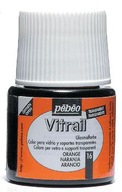 Farba z farebného skla Pebeo Vitrail - 16 Orange 45ml