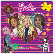Barbie Książka z puzzlami 5 układanek BREN1 - DK