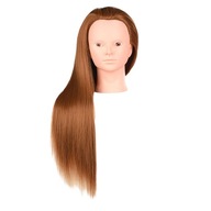Figurína s hlavou pre tréning vlasov, zlatá, bez make-upu