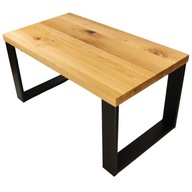 Konferenčný stolík lavica loft drevená dubová do obývačky 90x50