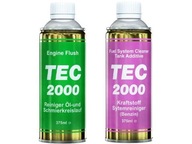 KLOKTADLO NA MOTOR TEC2000 ENGINE FLUSH 375ml + Prípravok na čistenie palivového systému TEC-2000 Fuel System Cleaner 375 ml