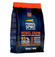 Karma sucho miękka Primal Spirit Rebel Farm 65% mięsa Kuczak Ryba 1 kg