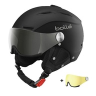 Kask narciarski Bolle Backline Visor Soft Black Silver M 56-58cm