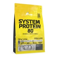 OLIMP System Protein 80 700g BIAŁKO TRUSKAWKA WITAMINY AMINOKWASY truskawka