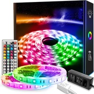 LED páska RGB Smart LED 10 m (2x5 m) BAREVNÁ + DÁLKOVÝ OVLADAČ