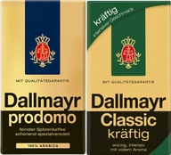 Kawa ziarnista Dallmayr Promodo + mielona Dallmayr Classic Kraftig 500g