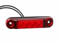 Obrysové svietidlo typu SLIM 4x LED 12/24V červené