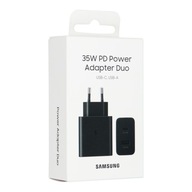 Ładowarka sieciowa Samsung Fast Duo PD 35W EP-TA220NBEGEU, czarna