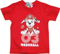 116 Koszulka bluzka chłopięca T-shirt PSI PATROL Marshall PAW krótki rękaw