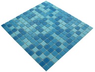 Sklenená mozaika modrá , Bazénová mozaika