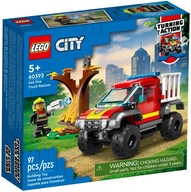 LEGO CITY Wóz Strażacki 4x4 Misja Ratunkowa Straż Pożarna 97 Klocki 5+