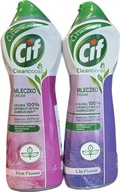 Mlieko Cif Cleanboost Lila Flower + Pink Flower set 2 x 780 g