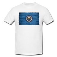 KOSZULKA T-SHIRT DZIECIĘCA BIAŁA [2XS] 104CM CITY F.C + GRATIS TEKST