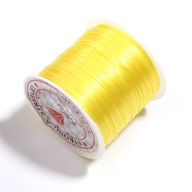 Vlasec gumička 1mm žltá na náramky korálky 40m