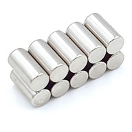 MAGNES NEODYMOWY WALCOWY 5x10 mm MOCNY, okrągły, krążek, HUNTER - 10 SZTUK