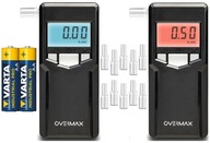 Alkohol Tester elektrochemický Overmax AD-06 + 2× Alkalická batéria Varta AA (R6) 1 ks