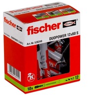 FISCHER kołki kołek duopower 12x60 S 10 sztuk