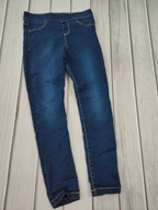 F&F Spodnie jeans dla dziewczynki r. 128