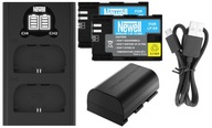 2X BATERIA AKUMULATOR Newell LP-E6 do Canon EOS 70D 80D 90D ŁADOWARKA USB-C