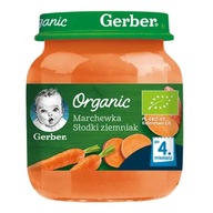 Príkrm Mrkva Sladké zemiaky od 4 mesiaca 125 g Gerber Organic