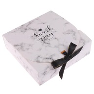 1pc w marmurowym stylu pudełko kreatywny Kraft papier DIY prezent torba cuk