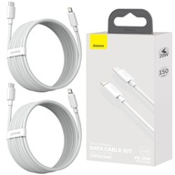 2x BASEUS KABEL PRZEWÓD USB-C DO IPHONE 12 13 PRO POWER DELIVERY PD 20W