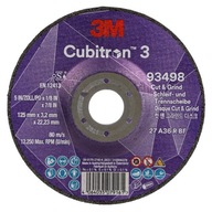 3M Cubitron 3 Kotúč na rezanie a brúsenie, 93498, P36+, T27, 125mmx3,2mm