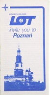 MAPA POZNAŃ POLISH AIRLINES LOT 1979