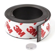 MÁGNESES RAGASZTÓSZALAG 3M ÖNTAPADÓS, MÉRETEK: 100cm / 30mm / 1,5mm