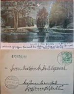 Jedlina Zdrój Bad Charlottenbrunn Kurpark księżyc 1904r.