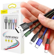 KABEL 4w1 USB-A -> Lighting iPhone / 2x USB-C / micro-USB Baseus Cafule CA1