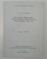 socjologia moralności wprowadzenie i bibliografia prac polskich