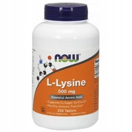 L-lyzín 500 mg Now foods 250 tabliet Llyzín