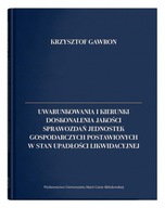 Uwarunkowania i kierunki doskonalenia jakości sprawozdań jednostek gospodar