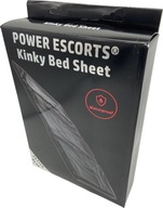 Power Escorts – BR190 – Kinky posteľná bielizeň čierna – 160 x 227 cm