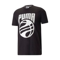 Tričko pánske basketbalové PUMA Posterize čierne 538598 XS