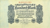 Niemcy - BANKNOT - 100 Marek 1922 - Rosenberg: 72