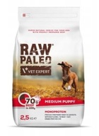 Raw Paleo - Puppy Medium - Monoproteínová - Hovädzie mäso - 2,5 KG
