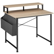 Písací stôl s policou a látkovým úložným boxom