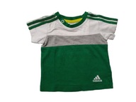 Koszulka niemowlęca t-shirt zielony adidas 0-3M 62