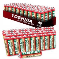 Zinkovo-uhlíková batéria Toshiba AAA (R3) 40 ks
