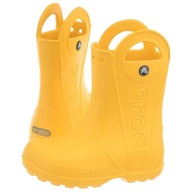 Detské čižmy gumáky Crocs Handle Rain Boot Žlté